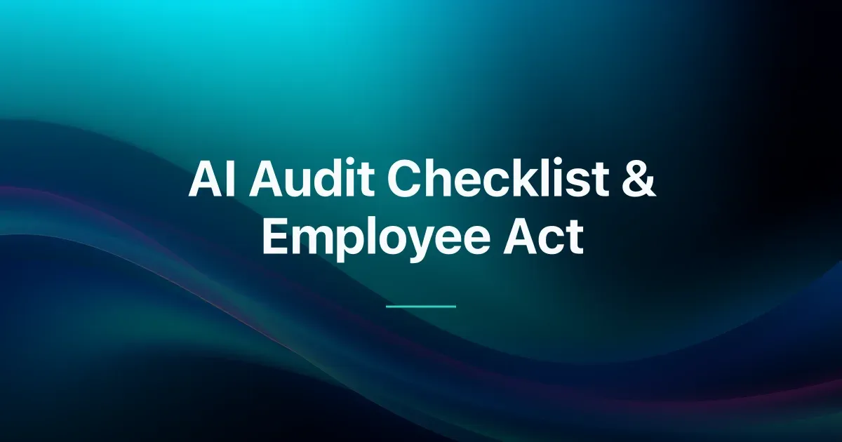 AI Audit Checklist for Employee Background Checker