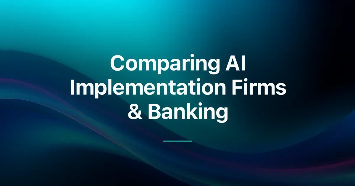 Comparing AI Implementation Firms for Banking by Bias Detection and Mitigation