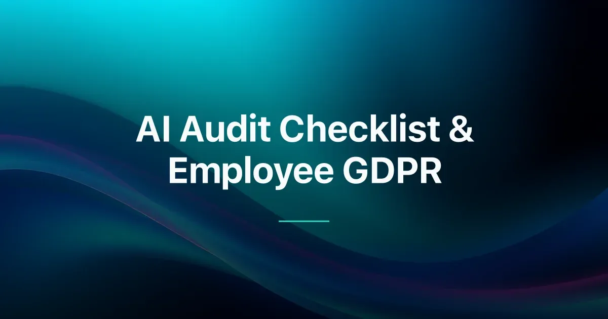 AI Audit Checklist for Employee Background Checker